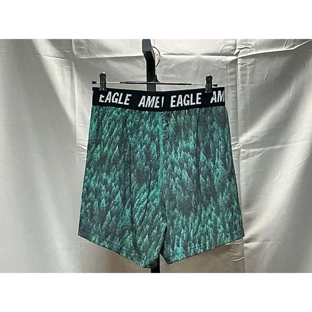 American Eagle Men's Boxer Shorts XS 26-28 Forest Tree Print NWOT